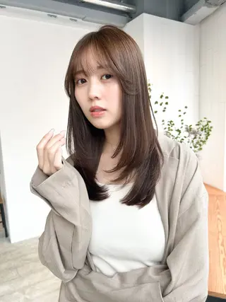 ミディアム 🧸レイヤー/ 池袋/あいり　🤎のヘアスタイル