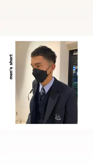ショート カラー パーマ ヘアアレンジ メンズ キッズ ネイル マツエク・マツパ アイブロウ hiro【沿線で叶う 似合わせhair】のヘアスタイル