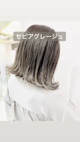 ミディアム カラー 店長 小池アキトのヘアスタイル
