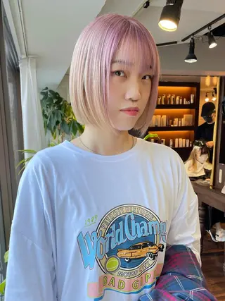 ショート オカモト ミユウのヘアスタイル