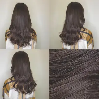 セミロング カラー brace今里店店長 加井直樹のヘアスタイル