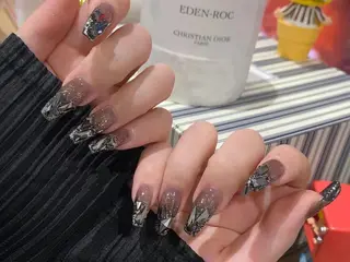 ロング カラー ネイル 長さだし専門店 ROKANAILのネイルデザイン