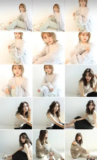 ミディアム カラー 難しい髪質の縮毛矯正 高岡/射水/髪質改善のヘアスタイル