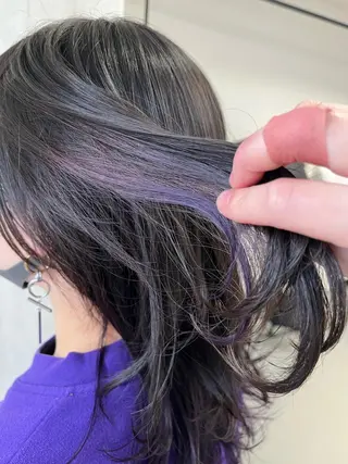 ミディアム カラー ROW町田★ 船木のヘアスタイル