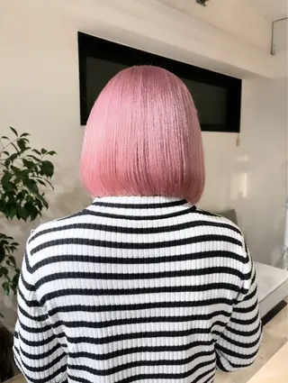 ミディアム カラー 暖色カラー🍒 ケアブリーチ/akiのヘアスタイル
