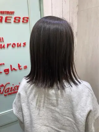 セミロング カラー 大賀 和希🌱‬‪のヘアスタイル