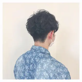 ショート パーマ メンズ 癖毛、多毛の方歓迎 三浦　麻衣のヘアスタイル