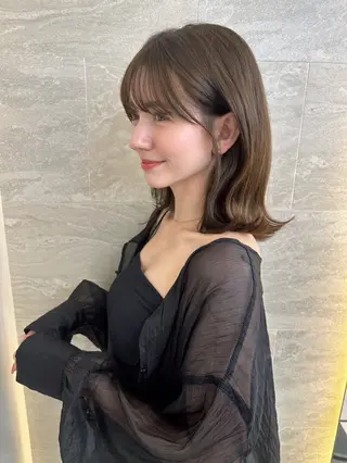 ミディアム カット縮毛モデル募集 hina🪐˚✧₊⁎のヘアスタイル