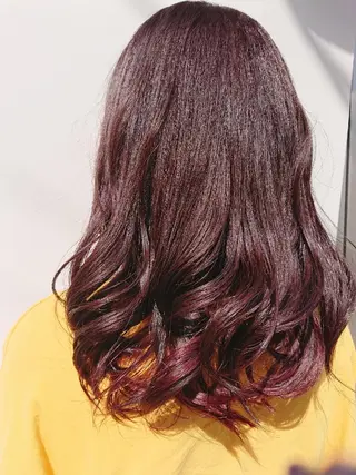 セミロング タッセルボブ× 美髪・髪質改善のヘアスタイル
