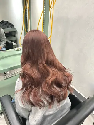 ロング カラー 暖色ハイトーン特化 🥇Mioのヘアスタイル