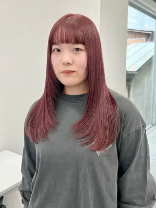 セミロング 暖色カラー/レイヤー カット☁️MEI☁️のヘアスタイル