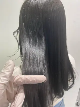 セミロング カラー パーマ ヘアアレンジ ネイル マツエク・マツパ 韓国風ベージュ🤎 赤みなし🌿横浜🤎のヘアスタイル