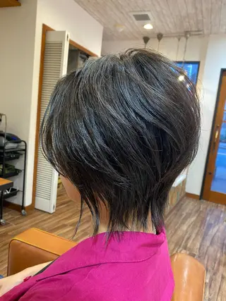 ショート くびれショート・ボブ カットorパーマ特化のヘアスタイル
