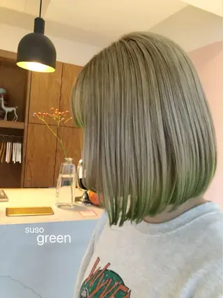 ミディアム カラー 鈴木 世莉のヘアスタイル