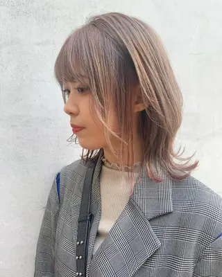 ミディアム カラー 髪質改善☆ 縮毛矯正miyuのヘアスタイル