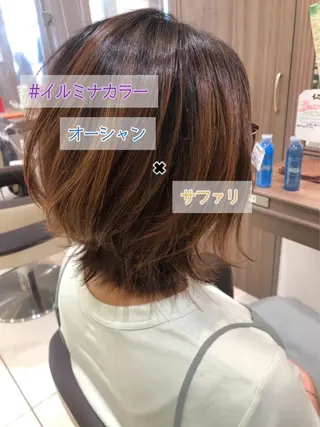 ショート カラー 縮毛矯正/髪質改善 継続する美髪のヘアスタイル