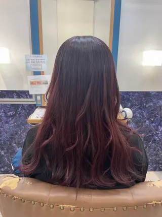 ロング カラー 🍒透明感カラー/ 艶カラー/さくら🍒のヘアスタイル