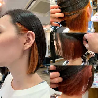 ショート 🎨インナーカラー が得意👍新垣⚜️のヘアスタイル