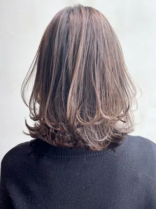 ミディアム カラー パーマ ヘアアレンジ ITbyALBUM 浦和店のヘアスタイル