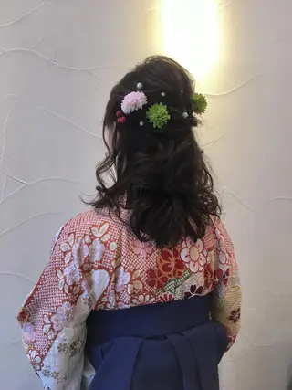 セミロング ヘアアレンジ G LUX 清水のマツエク・マツパデザイン