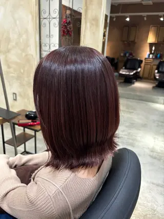 ミディアム ツヤカラー🫧Sae ネイルモデル募集中のヘアスタイル