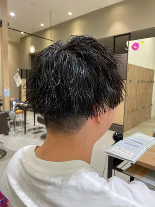 パーマ メンズ 野水 隆雅のヘアスタイル