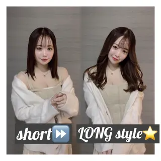 セミロング レイヤー/エクステ alpha下妻のヘアスタイル