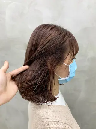 ミディアム カラー 🌿似合わせ透明感 カラー松本朋幸🌿のヘアスタイル