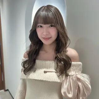 セミロング カラー HINA🎀 マツパ/美容師/豊田のマツエク・マツパデザイン