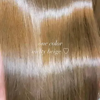 ロング カラー ヘアアレンジ 新宿⌇韓国風ヘア ⌇透明感カラーのヘアスタイル