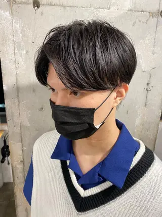 ショート カラー パーマ ヘアアレンジ メンズ 当日予約⭕️ JUNYAのヘアスタイル