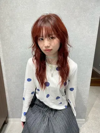 ロング Daisy🎀透け感 カラー🎀JUNAのヘアスタイル