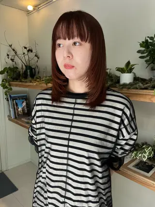ミディアム 野口 凌のヘアスタイル