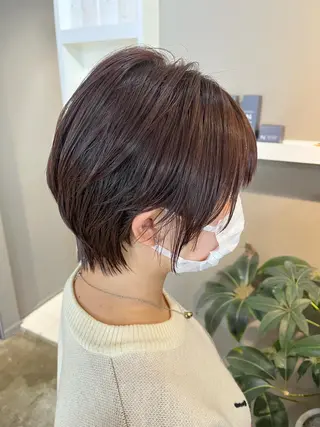 ショート カラー ヘアアレンジ キッズ ネイル マツエク・マツパ アイブロウ 透明感カラー🤎 ゆりのヘアスタイル