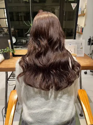 セミロング スタジオノル パーマ🌀あやなのヘアスタイル