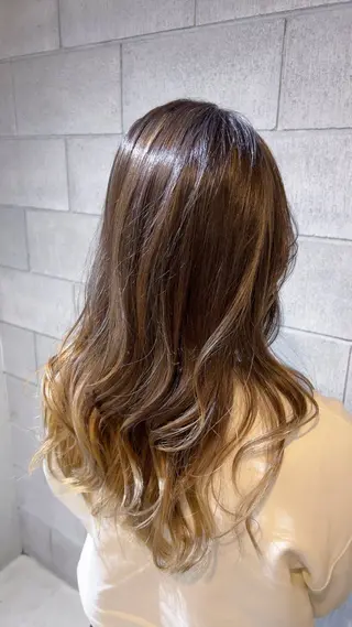 セミロング 安藤 伸一のヘアスタイル