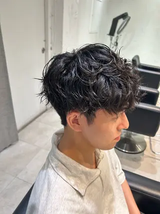 パーマ メンズ 🦋Misaki🦋 メンズパーマ/着付けのヘアスタイル