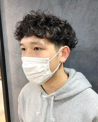 パーマ ヘアアレンジ メンズ メンズ特化✂️栗原 侑也のヘアスタイル