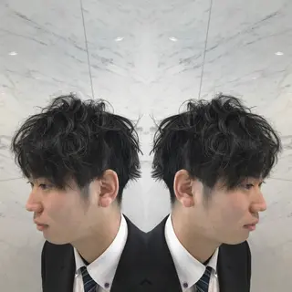 ショート カラー メンズ 重政 和樹のヘアスタイル