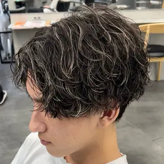 ミディアム カラー ヘアアレンジ メンズ fifth 石川 凪のヘアスタイル