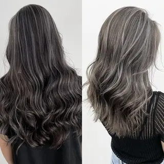 ロング カラー 蓮田 好良のヘアスタイル