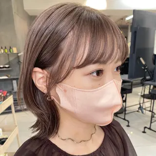 ミディアム 顔周りの垢抜けヘア 立山愛梨のヘアスタイル