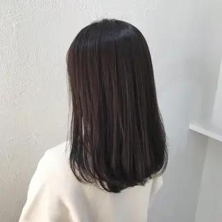 ミディアム カラー ニュアンスパーマ/ レイヤー/茶屋町のヘアスタイル