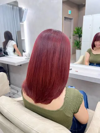セミロング 山中 欧輔のヘアスタイル