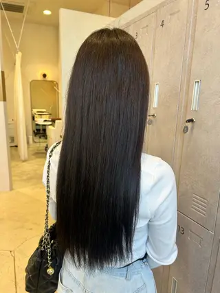 ロング カラー 馬場 美咲のヘアスタイル