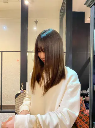 ロング 原田 梓未のヘアスタイル