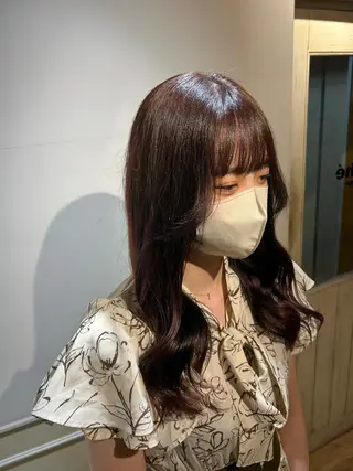 ロング カラー レイヤーカット/ 縮毛矯正🇰🇷早坂のヘアスタイル