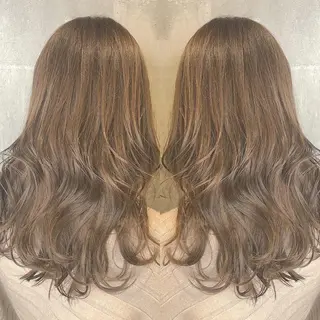セミロング カラー パーマ ヘアアレンジ メンズ キッズ ネイル マツエク・マツパ EnBlesS西宮 マンツーマン神道有基のヘアスタイル