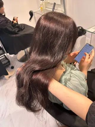 ロング カラー 表参道♡暗髪♡ 艶カラー♡アユミのヘアスタイル