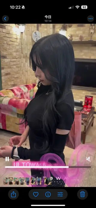 ロング monan新宿店所属・新宿/髪質改善✨ 透明感カラー/須田のヘアスタイル